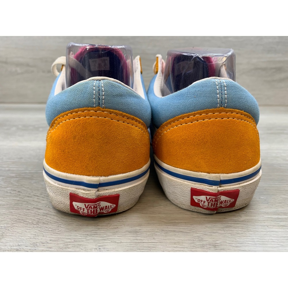 Vans Old Skool Women's Sneakers Multi Color Block Suede Canvas 8.5 Casual Shoes - Picture 4 of 10